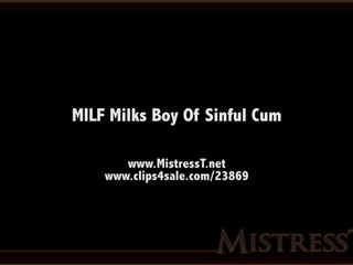 clips4sale Mistress T - milf milks boy of sinful cum 720p