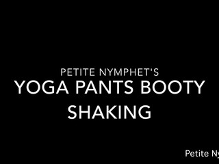 Petite Nymphet custom yoga pants booty shaking