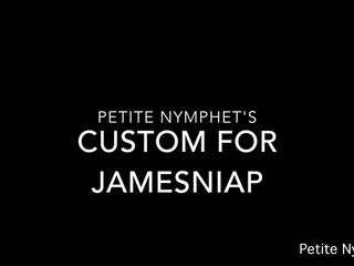 Petite Nymphet custom nipple clamps and spanks