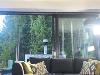 Cherie DeVille   cute lady spins happily in front of the webcam and shines with all the charms