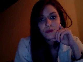 chloead attractive babe caresses lips sex