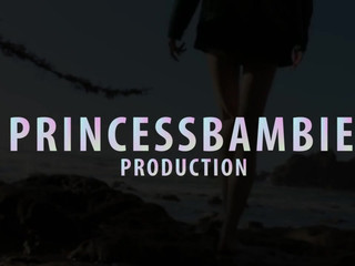 PrincessBambie  busty babe masturbates shaved cunt