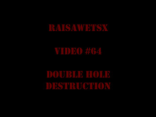 RaisaWetsX.com manyvids gorgeous model tightly stretches both holes.