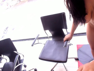 horny4sex_ gorgeous babe licks dildo