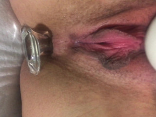 aidra fox onlyfans more pussy twitching, soaking wet with butt plug in