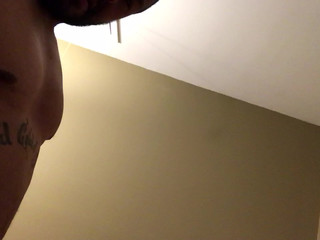 daddy slave deepthroat gagging on my master cock