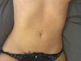 Hannah Martin -Morning play in see-through panties