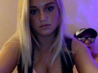 Blondeandfriend busty harlot fingering pussy