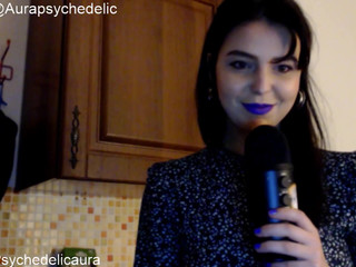 psychedelicariaa sexy girl in glasses coolly playing pranks with a sex toy