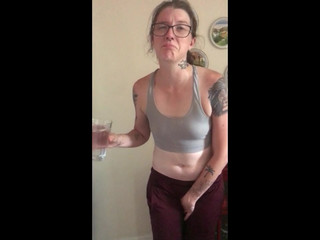 EllieAndKay cute babe caresses shaved cunt