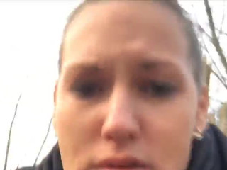 karolina1908 aka SEX-THREESOME  a bitch eating a banana