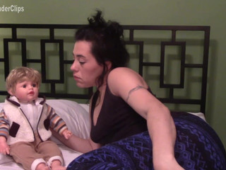 natalie wonder cute babe in stockings massages vagina with hand