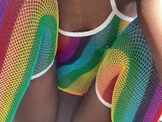 Sexmeat gorgeous babe fucks her shaved pussy