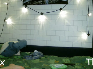 Alex-thea cute bitch fucks pussy with phallus