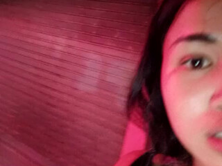 Bella nasty black-haired beauty communicates in fries