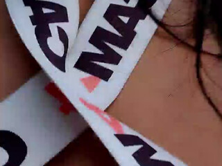 Candacexxhot cute baby fucks herself with black dildo fingers