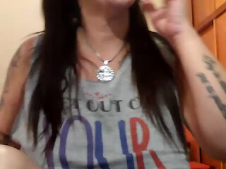 fernandahi sweet lady caresses rubber penis