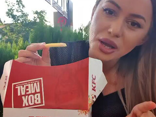 Kirstievegas pretty bitch strips down to her panties