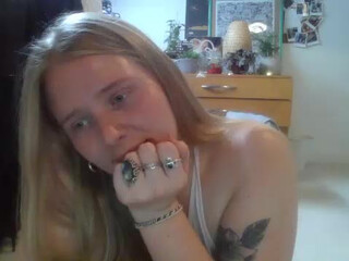 Lizzielou classy chick strips and caresses her cunt