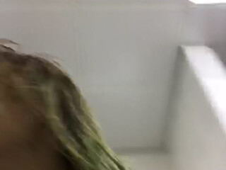 Littleferalberry white-haired slut fucks with phallus