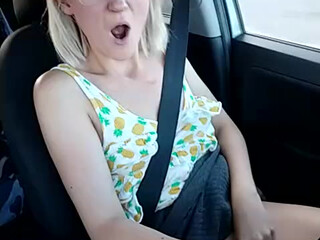 Marushka red-haired schoolgirl caresses shaved cunt