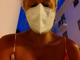 Milfbarby the shrewd slut masturbates pussy with a phallus