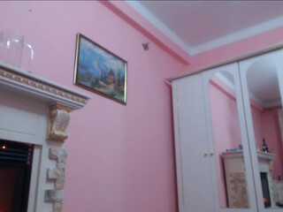 MiaMiaxxx fascinating skin strips and pulls pussy