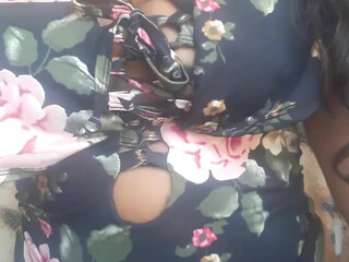 Morenajanmbo hot lady caresses big tits