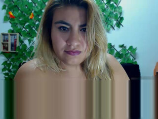 sharon3horn3 blonde hairstyle fingering shaved cunt