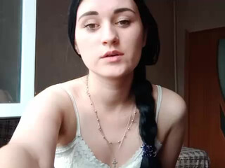 Ekaterriga wonderful redhead fucks herself with a phallus