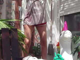 Lauriehot skinny slut plays with sex toys
