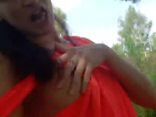 Marussi busty slut fucks pussy in the shower