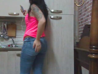 monica694 cute little doll caresses big boobs