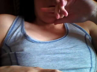 Olasladkaya beautiful model caresses big tits