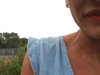 selene1975 hot lady caresses big tits