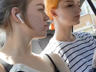 Treshgirls charming girl strips in front of the camera