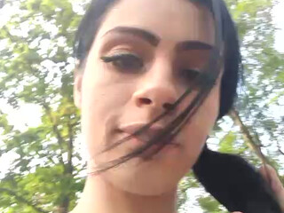 Your cute bitch fucks pussy with phallus