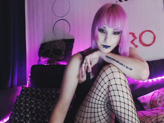 terror_candy chaturbate busty chick caresses shaved pussy