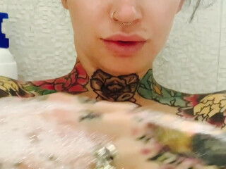 nomorecherrypie  manyvids onlyfans busty  cam girl  undresses and caresses her pussy