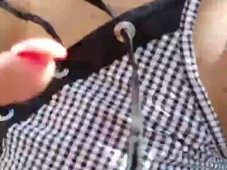 angelica hot Cute woman fucks without taking off her panties