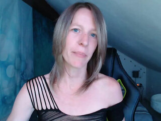 blueeye girl lustful female passionately fucks her cunt