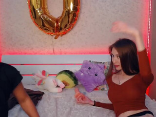 brendieGilana cute chick jerks both holes