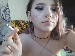 DeloraFade charming babe masturbates shaved vagina