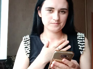 EkateRriga masturbating with a tampon in pussy