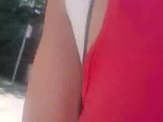 gija charming blonde near the pool