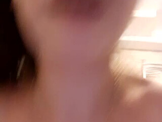 just ELLA busty bitch jerks pussy with phallus