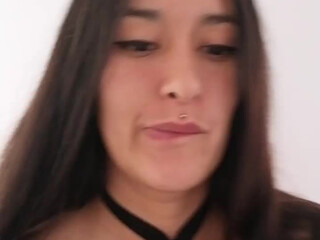 kitty goddess writes pen on boobs and ass