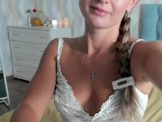 Kriszayka sweet lady caresses rubber penis