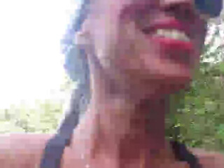 ladyblue a dolly shows her chest