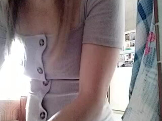 Nellyru naughty passion caresses shaved pussy